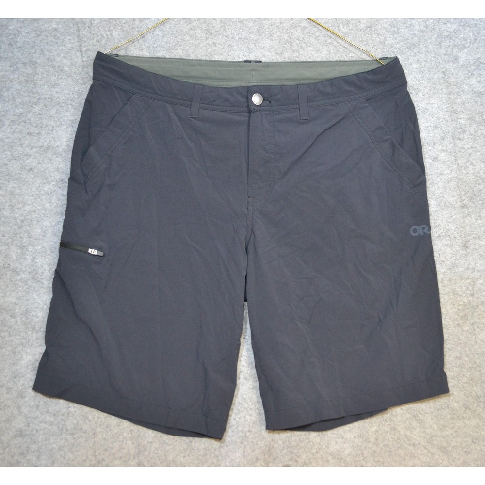 Outdoor Research Ferrosi Shorts Mens 38 Gray 10" Inseam Hiking Stretch Quick Dry